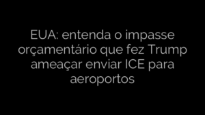 ​EUA: entenda o impasse orçamentário que fez Trump ameaçar enviar ICE para aeroportos 